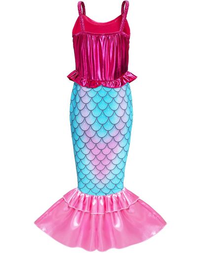 Pink Little Mermaid Costume for Girls — view 3