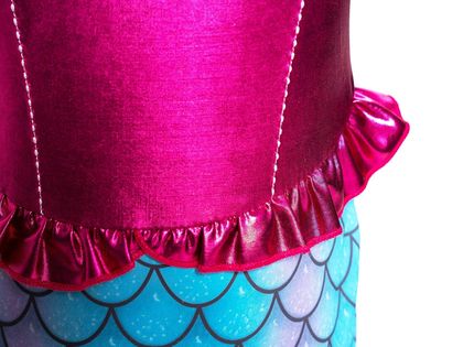 Pink Little Mermaid Costume for Girls — view 4